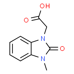 ChemSpider 2D Image | (3-Methyl-2-oxo-2,3-dihydro-1H-benzimidazol-1-yl)acetic acid | C10H10N2O3