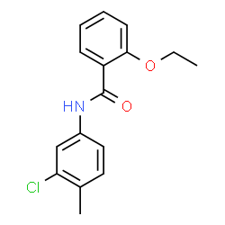 ChemSpider 2D Image | N-(3-Chloro-4-methylphenyl)-2-ethoxybenzamide | C16H16ClNO2