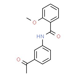 ChemSpider 2D Image | N-(3-Acetylphenyl)-2-methoxybenzamide | C16H15NO3