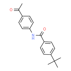 ChemSpider 2D Image | N-(4-Acetylphenyl)-4-tert-butylbenzamide | C19H21NO2