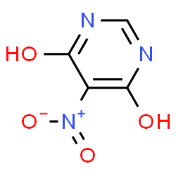 ChemSpider 2D Image | 5-nitropyrimidine-4,6-diol | C4H3N3O4