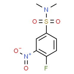 ChemSpider 2D Image | 4-Fluoro-N,N-dimethyl-3-nitrobenzenesulfonamide | C8H9FN2O4S