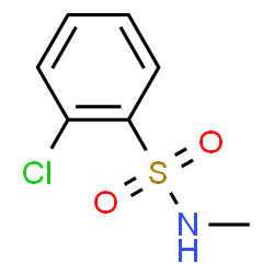 ChemSpider 2D Image | 2-Chloro-N-methylbenzenesulfonamide | C7H8ClNO2S
