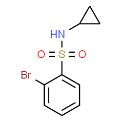 ChemSpider 2D Image | 2-Bromo-N-cyclopropylbenzenesulfonamide | C9H10BrNO2S