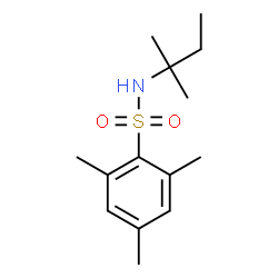 ChemSpider 2D Image | 2,4,6-Trimethyl-N-(2-methyl-2-butanyl)benzenesulfonamide | C14H23NO2S
