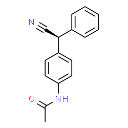 ChemSpider 2D Image | N-{4-[(S)-Cyano(phenyl)methyl]phenyl}acetamide | C16H14N2O