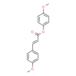 ChemSpider 2D Image | 4-Methoxyphenyl (2E)-3-(4-methoxyphenyl)acrylate | C17H16O4