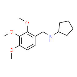 ChemSpider 2D Image | N-(2,3,4-Trimethoxybenzyl)cyclopentanamine | C15H23NO3
