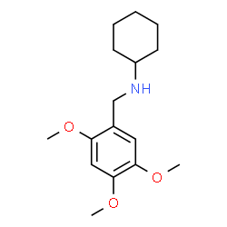 ChemSpider 2D Image | N-(2,4,5-Trimethoxybenzyl)cyclohexanamine | C16H25NO3