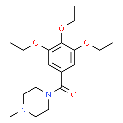 ChemSpider 2D Image | (4-Methyl-1-piperazinyl)(3,4,5-triethoxyphenyl)methanone | C18H28N2O4
