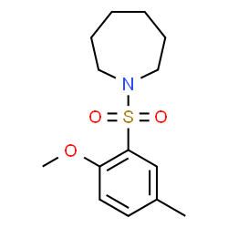 ChemSpider 2D Image | 1-[(2-Methoxy-5-methylphenyl)sulfonyl]azepane | C14H21NO3S