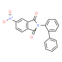 ChemSpider 2D Image | 2-Biphenyl-2-yl-5-nitro-isoindole-1,3-dione | C20H12N2O4