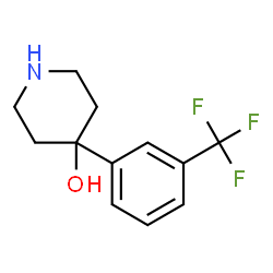 ChemSpider 2D Image | 4-[3-(Trifluoromethyl)phenyl]-4-piperidinol | C12H14F3NO