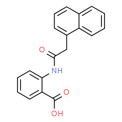 ChemSpider 2D Image | 2-[(1-Naphthylacetyl)amino]benzoic acid | C19H15NO3