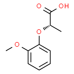 ChemSpider 2D Image | (2S)-2-(2-Methoxyphenoxy)propanoic acid | C10H12O4