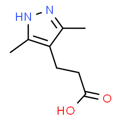 ChemSpider 2D Image | 3-(3,5-Dimethyl-1H-pyrazol-4-yl)propanoic acid | C8H12N2O2