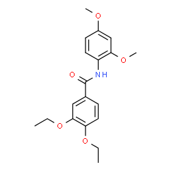 ChemSpider 2D Image | N-(2,4-Dimethoxyphenyl)-3,4-diethoxybenzamide | C19H23NO5