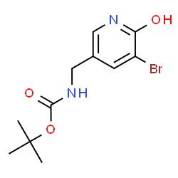 ChemSpider 2D Image | 2-Methyl-2-propanyl [(5-bromo-6-hydroxy-3-pyridinyl)methyl]carbamate | C11H15BrN2O3