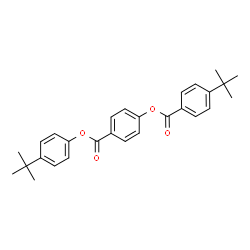 ChemSpider 2D Image | 4-{[4-(2-Methyl-2-propanyl)phenoxy]carbonyl}phenyl 4-(2-methyl-2-propanyl)benzoate | C28H30O4