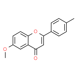 ChemSpider 2D Image | 6-Methoxy-2-p-tolyl-chromen-4-one | C17H14O3