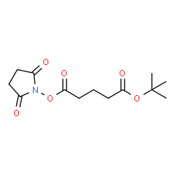 ChemSpider 2D Image | 1-(1,1-Dimethylethyl) 5-(2,5-dioxo-1-pyrrolidinyl) pentanedioate | C13H19NO6