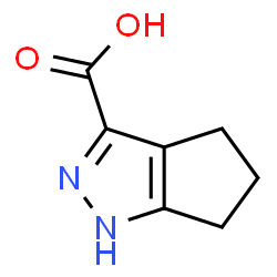 ChemSpider 2D Image | 1H,4H,5H,6H-Cyclopenta[c]pyrazole-3-carboxylic acid | C7H8N2O2