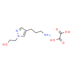 ChemSpider 2D Image | 2-[4-(3-Aminopropyl)-1H-pyrazol-1-yl]ethanol ethanedioate (1:1) | C10H17N3O5