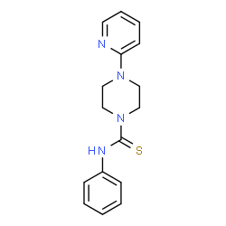 ChemSpider 2D Image | N-Phenyl-4-(2-pyridinyl)-1-piperazinecarbothioamide | C16H18N4S