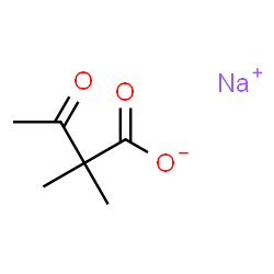ChemSpider 2D Image | Sodium 2,2-dimethyl-3-oxobutanoate | C6H9NaO3