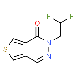 ChemSpider 2D Image | 2-(2,2-Difluoroethyl)thieno[3,4-d]pyridazin-1(2H)-one | C8H6F2N2OS