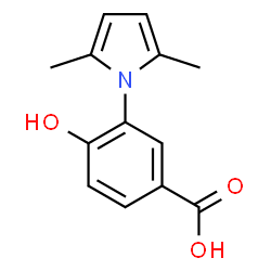 ChemSpider 2D Image | 3-(2,5-dimethylpyrrol-1-yl)-4-hydroxybenzoic acid | C13H13NO3