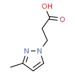 ChemSpider 2D Image | 3-Methyl-1H-pyrazole-1-propanoic acid | C7H10N2O2