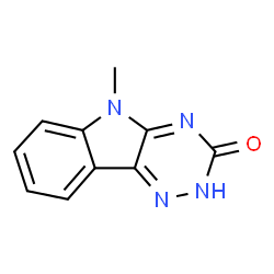 ChemSpider 2D Image | 5-Methyl-2,5-dihydro-3H-[1,2,4]triazino[5,6-b]indol-3-one | C10H8N4O