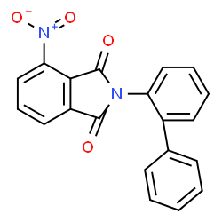 ChemSpider 2D Image | 2-Biphenyl-2-yl-4-nitro-isoindole-1,3-dione | C20H12N2O4