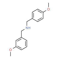 ChemSpider 2D Image | (3-Methoxy-benzyl)-(4-methoxy-benzyl)-amine | C16H19NO2