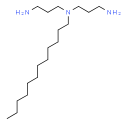 ChemSpider 2D Image | N-(3-Aminopropyl)-N-dodecyl-1,3-propanediamine | C18H41N3