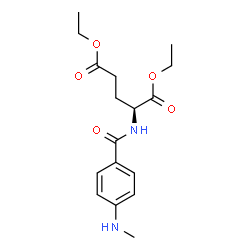 ChemSpider 2D Image | Diethyl N-(4-methylaminobenzoyl)-L-glutamate | C17H24N2O5