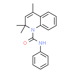ChemSpider 2D Image | 2,2,4-Trimethyl-N-phenyl-1(2H)-quinolinecarboxamide | C19H20N2O