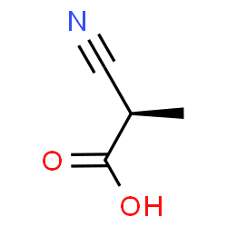 ChemSpider 2D Image | (2R)-2-Cyanopropanoic acid | C4H5NO2