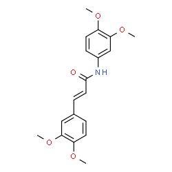 ChemSpider 2D Image | (2E)-N,3-Bis(3,4-dimethoxyphenyl)acrylamide | C19H21NO5