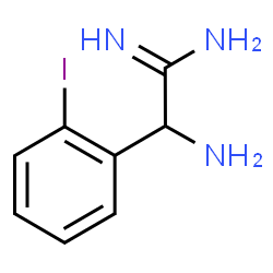 ChemSpider 2D Image | 2-Amino-2-(2-iodophenyl)ethanimidamide | C8H10IN3