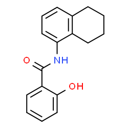 ChemSpider 2D Image | 2-Hydroxy-N-(5,6,7,8-tetrahydro-1-naphthalenyl)benzamide | C17H17NO2
