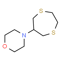 ChemSpider 2D Image | 4-(1,4-Dithiepan-6-yl)morpholine | C9H17NOS2
