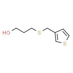 ChemSpider 2D Image | 3-[(3-Thienylmethyl)sulfanyl]-1-propanol | C8H12OS2