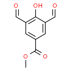 ChemSpider 2D Image | Methyl 3,5-diformyl-4-hydroxybenzoate | C10H8O5