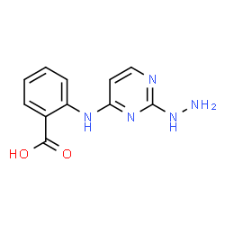 ChemSpider 2D Image | 2-[(2-Hydrazino-4-pyrimidinyl)amino]benzoic acid | C11H11N5O2