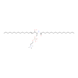ChemSpider 2D Image | (4E)-2-(Heptadecanoylamino)-3-hydroxy-4-octadecen-1-yl 2-(trimethylammonio)ethyl phosphate | C40H81N2O6P