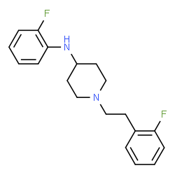 ChemSpider 2D Image | N-(2-Fluorophenyl)-1-[2-(2-fluorophenyl)ethyl]-4-piperidinamine | C19H22F2N2
