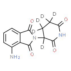 ChemSpider 2D Image | Pomalidomide-d5 | C13H6D5N3O4