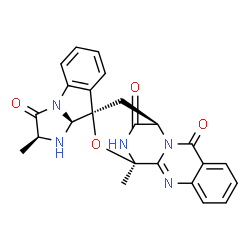 ChemSpider 2D Image | fumiquinazoline D | C24H21N5O4